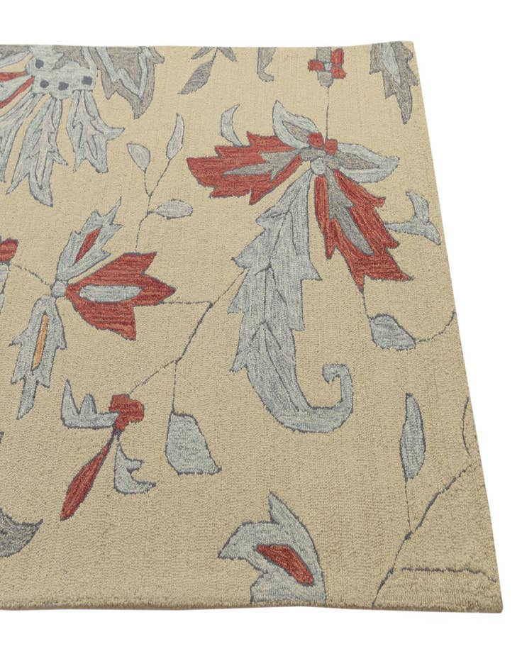 Detail image of  5' 2 x 8' Agra Wool Rug