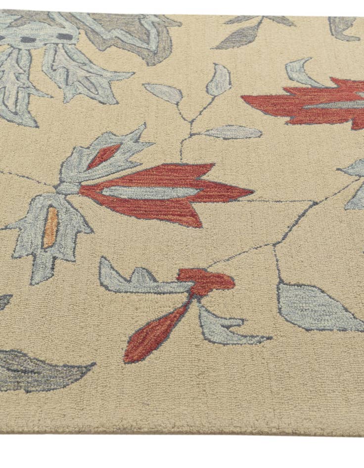 Detail image of  5' 2 x 8' Agra Wool Rug