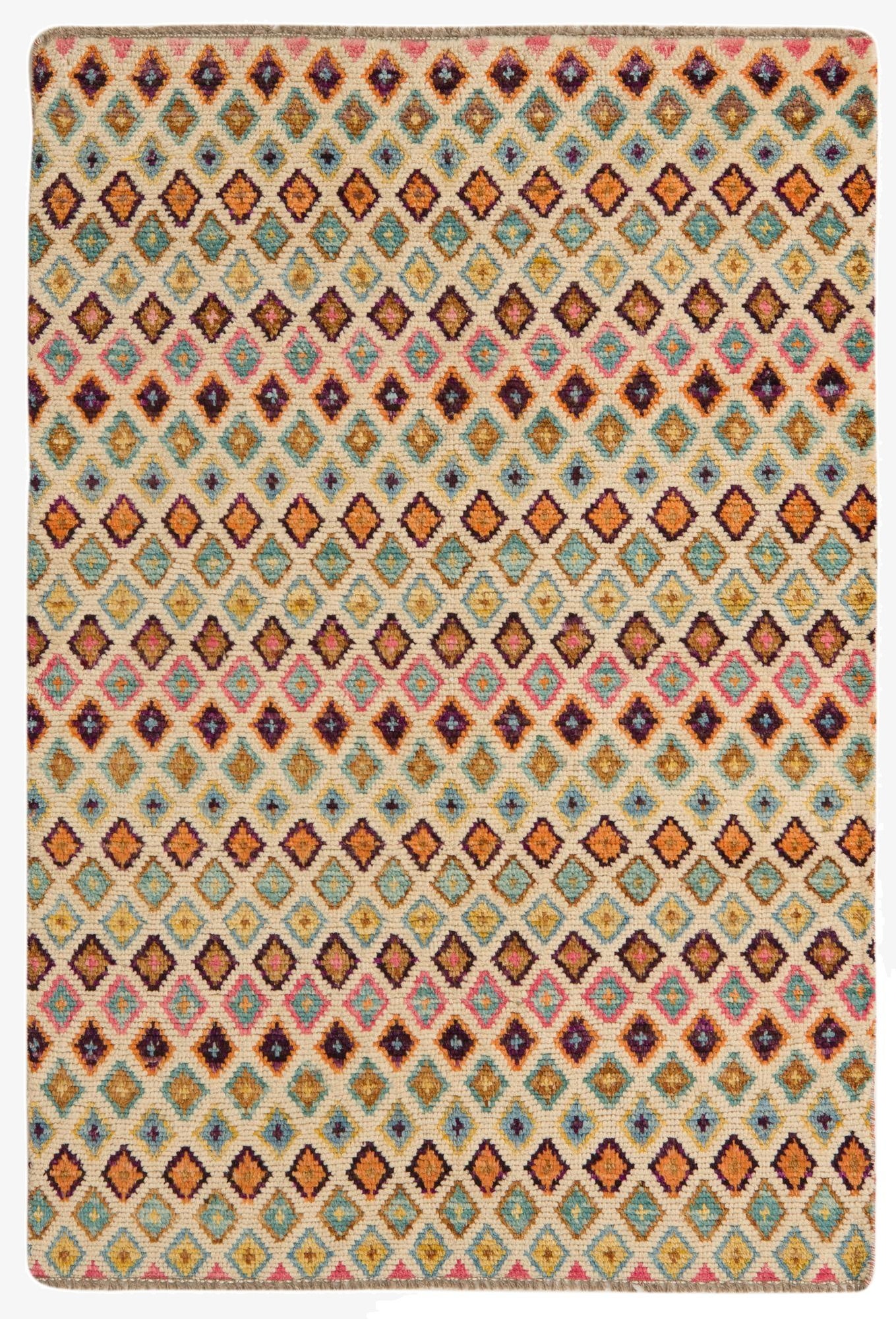  4' 2 x 6' 1  Hand Knotted Balouch Wool Rug