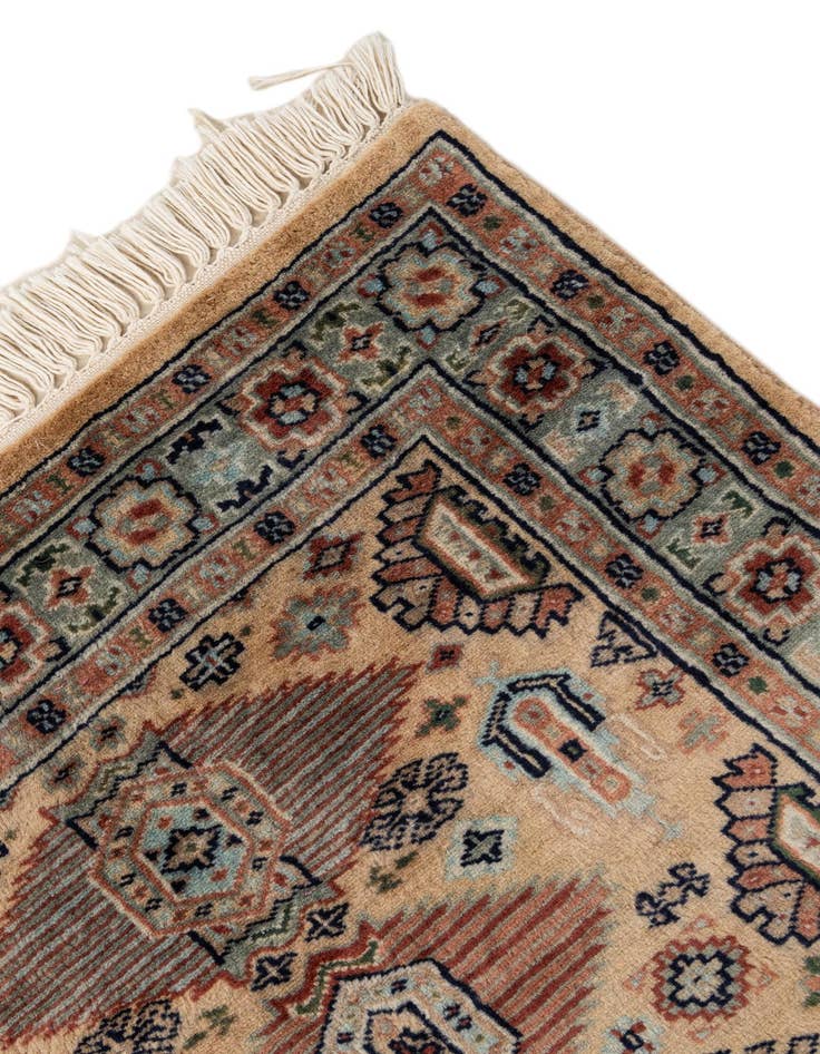 Detail image of  2' 7 x 4' 6  Hand Knotted Bokhara Oriental Wool Rug