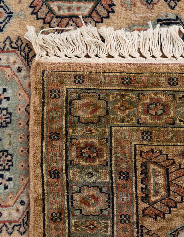 Detail image of  2' 7 x 4' 6  Hand Knotted Bokhara Oriental Wool Rug