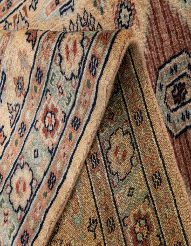 Detail image of  2' 7 x 4' 6  Hand Knotted Bokhara Oriental Wool Rug