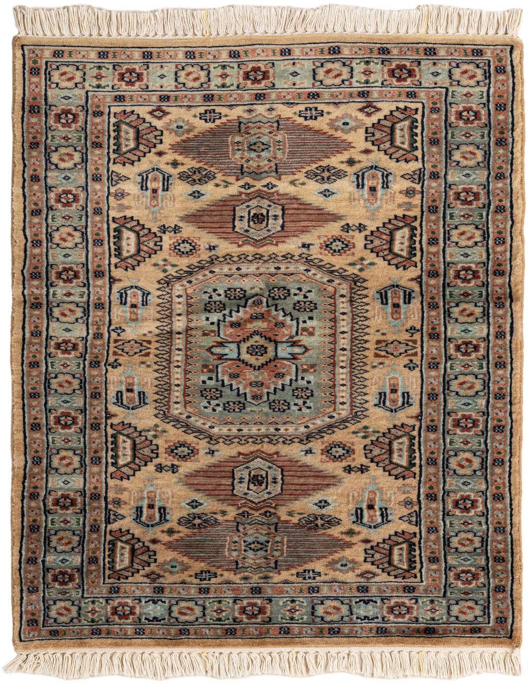 Primary image  2' 7 x 4' 6  Hand Knotted Bokhara Oriental Wool Rug