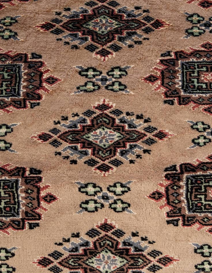 Detail image of  4' x 6' 5  Hand Knotted Bokhara Oriental Rug