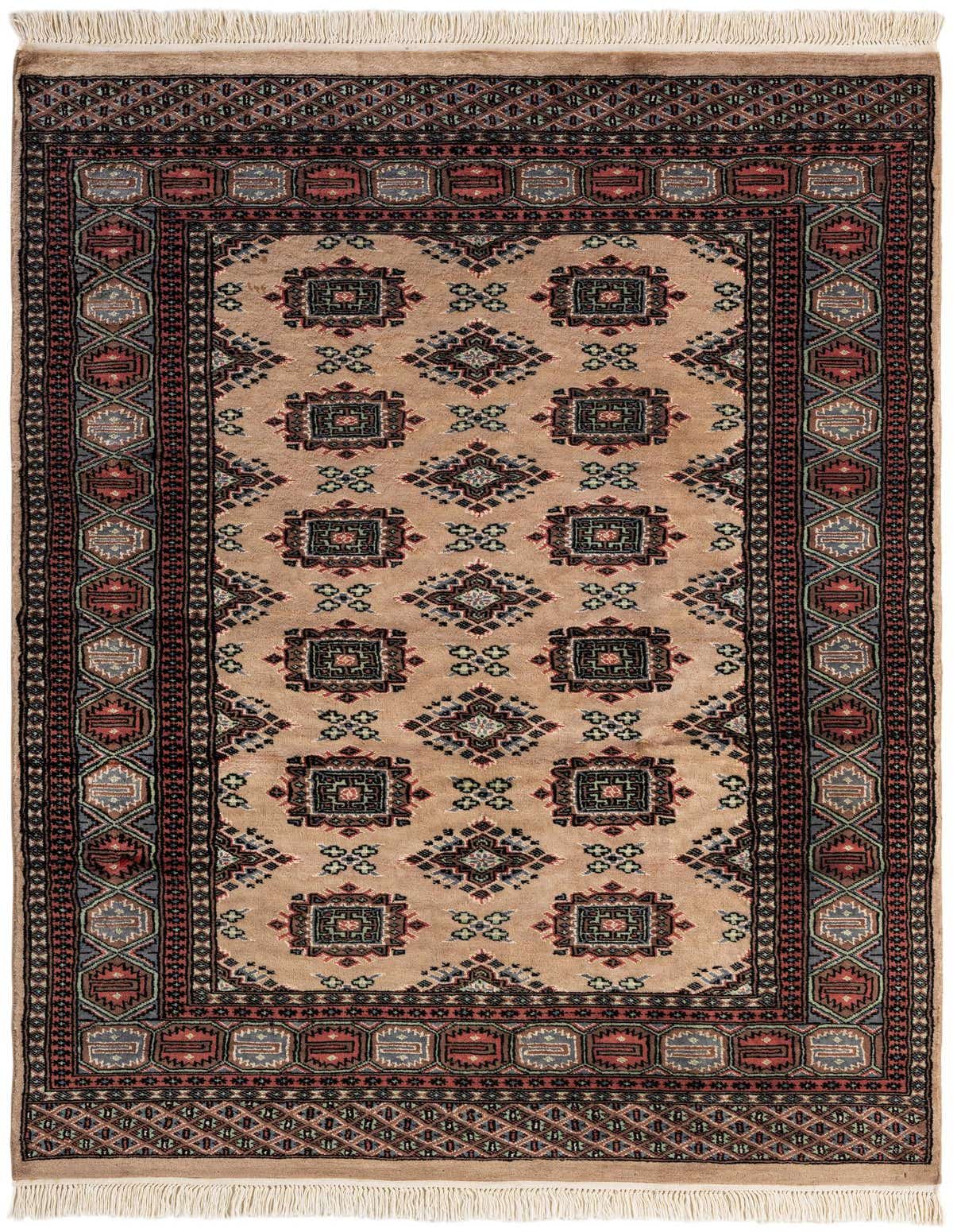 Primary image  4' x 6' 5  Hand Knotted Bokhara Oriental Rug