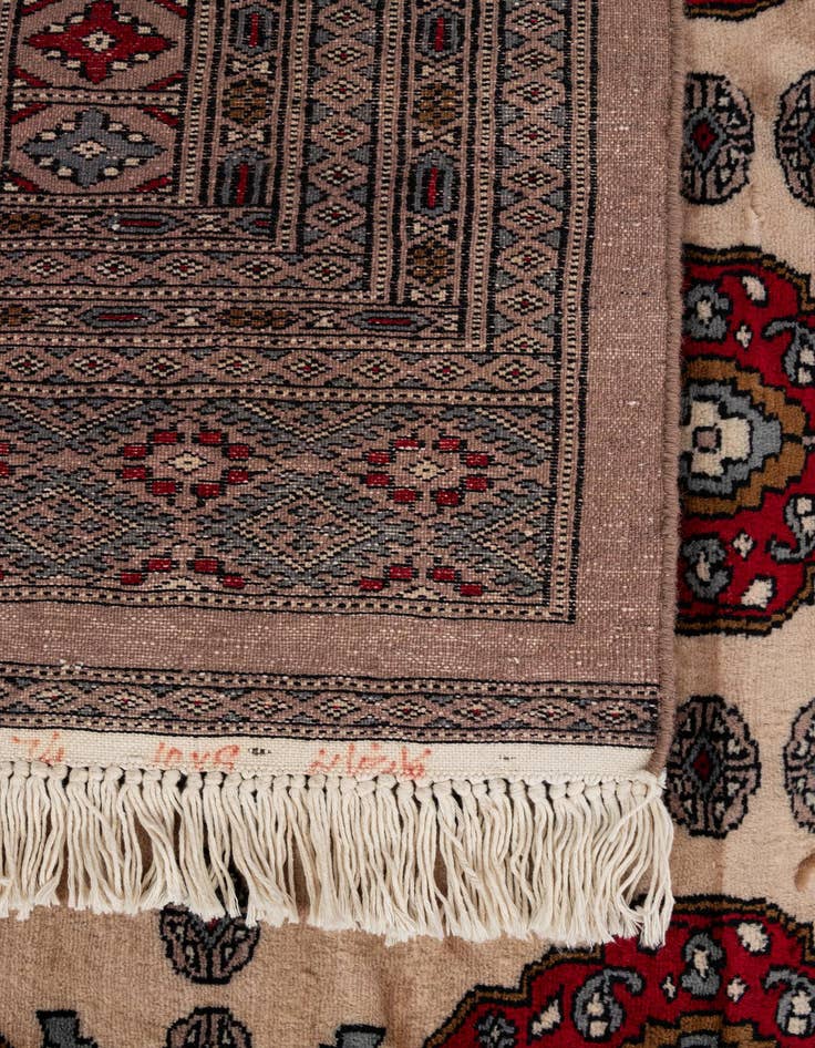 Detail image of  8' 3 x 9' 11  Hand Knotted Bokhara Oriental Wool Rug