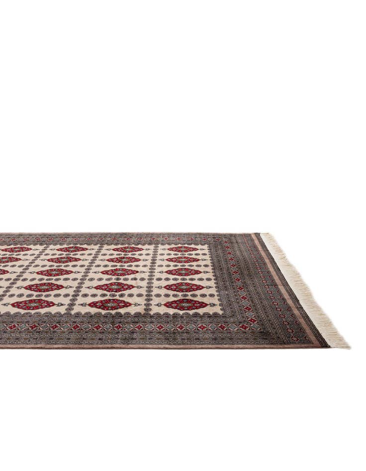 Detail image of  8' 3 x 9' 11  Hand Knotted Bokhara Oriental Wool Rug