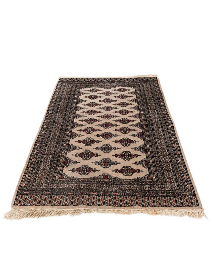 Detail image of  3' 1 x 4' 9  Hand Knotted Bokhara Oriental Wool Rug