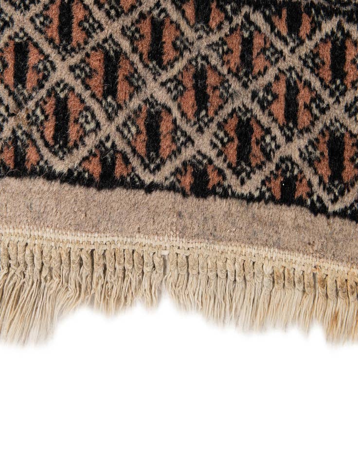 Detail image of  3' 1 x 4' 9  Hand Knotted Bokhara Oriental Wool Rug