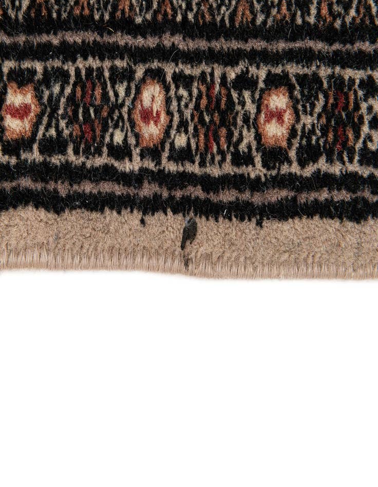 Detail image of  3' 1 x 4' 9  Hand Knotted Bokhara Oriental Wool Rug