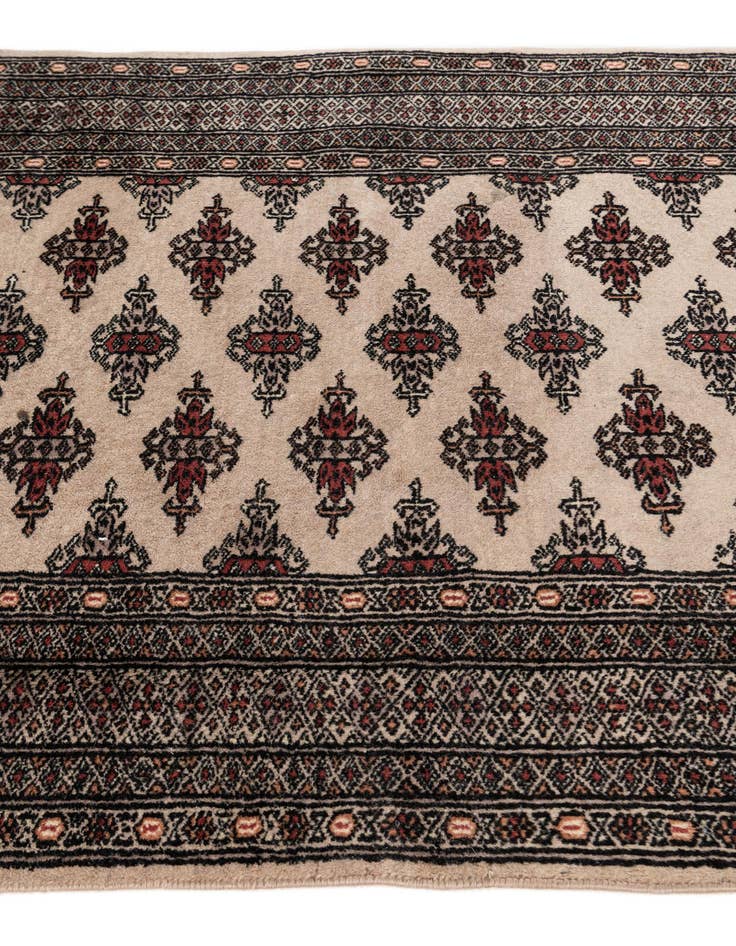 Detail image of  3' 1 x 4' 9  Hand Knotted Bokhara Oriental Wool Rug