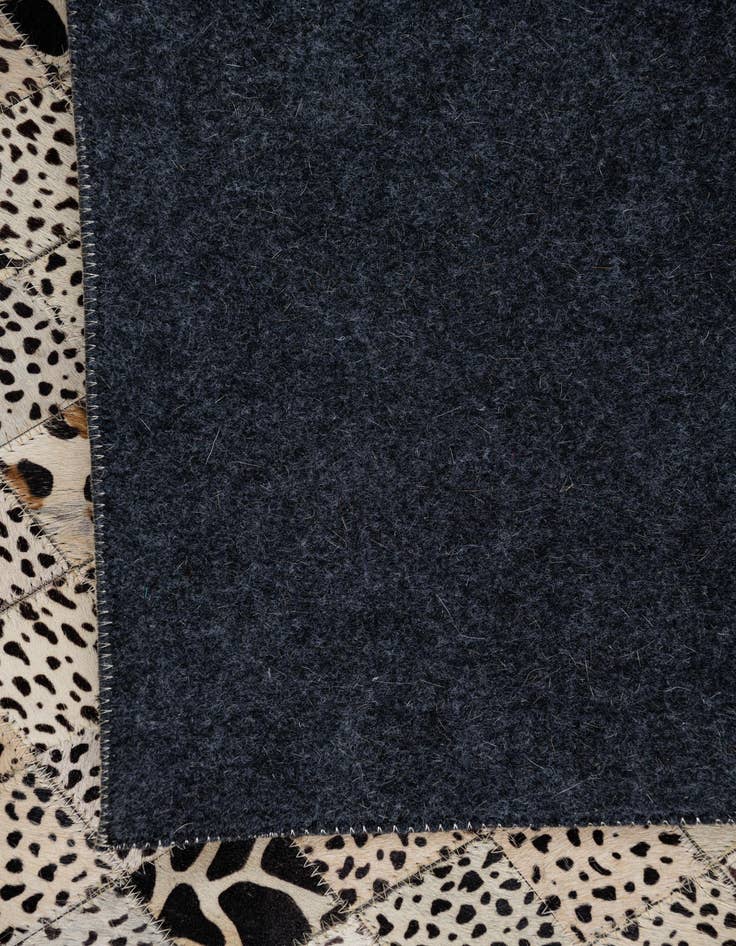 Detail image of  5' 1 x 8' 1 Cowhide Leather Rug