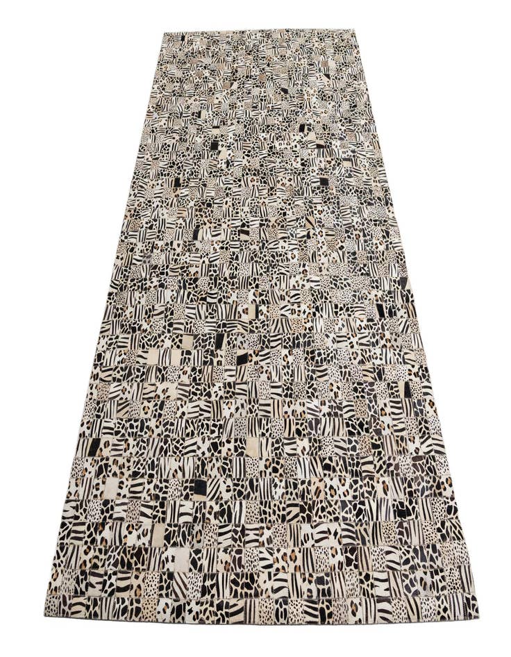 Detail image of  5' 1 x 8' Cowhide Leather Rug