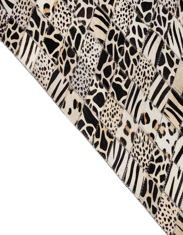 Detail image of  5' 1 x 8' Cowhide Leather Rug