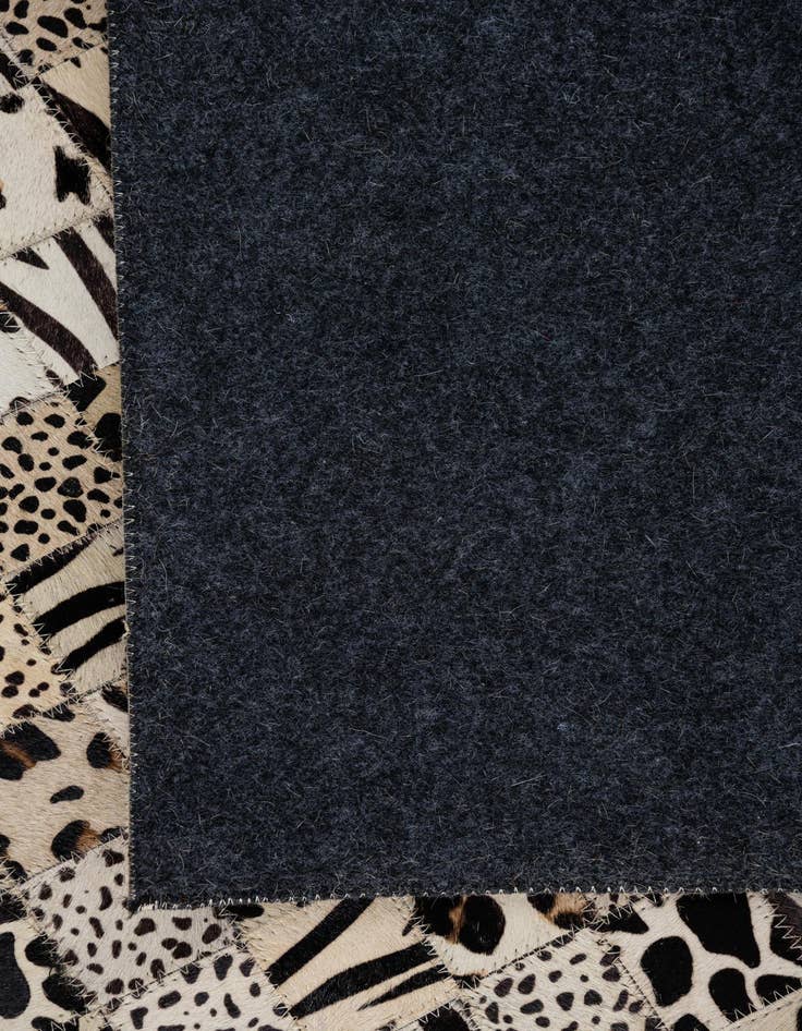 Detail image of  5' 1 x 8' Cowhide Leather Rug