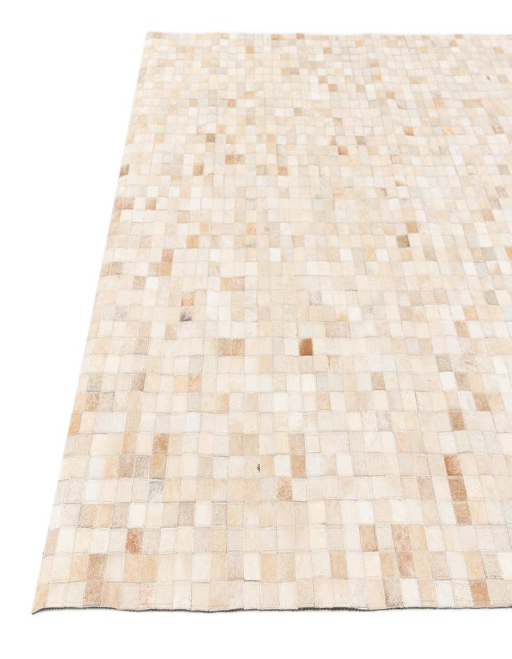 Detail image of  5' 1 x 7' 10 Cowhide Stocks Rug