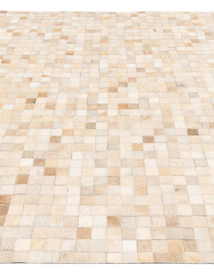 Detail image of  5' 1 x 7' 10 Cowhide Stocks Rug