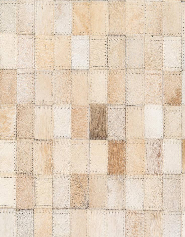 Detail image of  5' 1 x 7' 10 Cowhide Stocks Rug