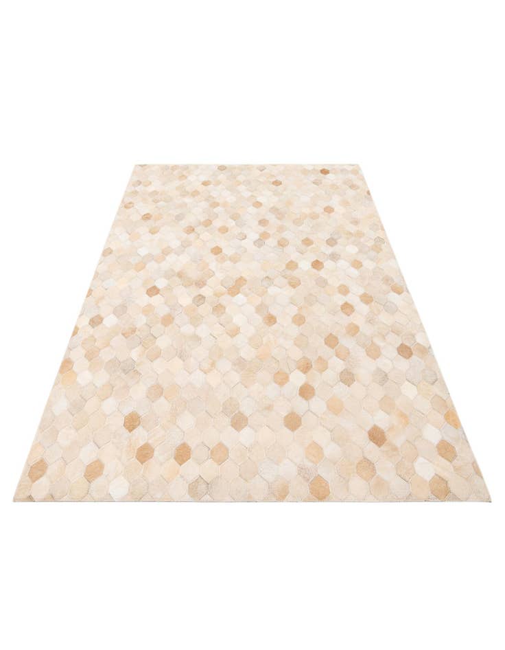 Detail image of  3' 11 x 6' Cowhide Stocks Rug