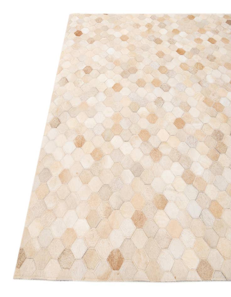 Detail image of  3' 11 x 6' Cowhide Stocks Rug