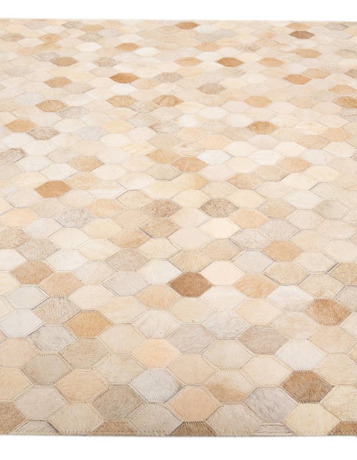 Detail image of  3' 11 x 6' Cowhide Stocks Rug