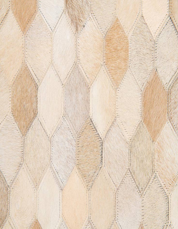 Detail image of  3' 11 x 6' Cowhide Stocks Rug