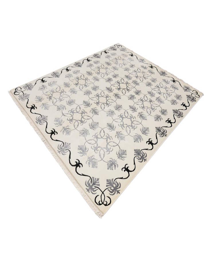 Detail image of  7' 11 x 10'  Hand Knotted Darya Wool Rug