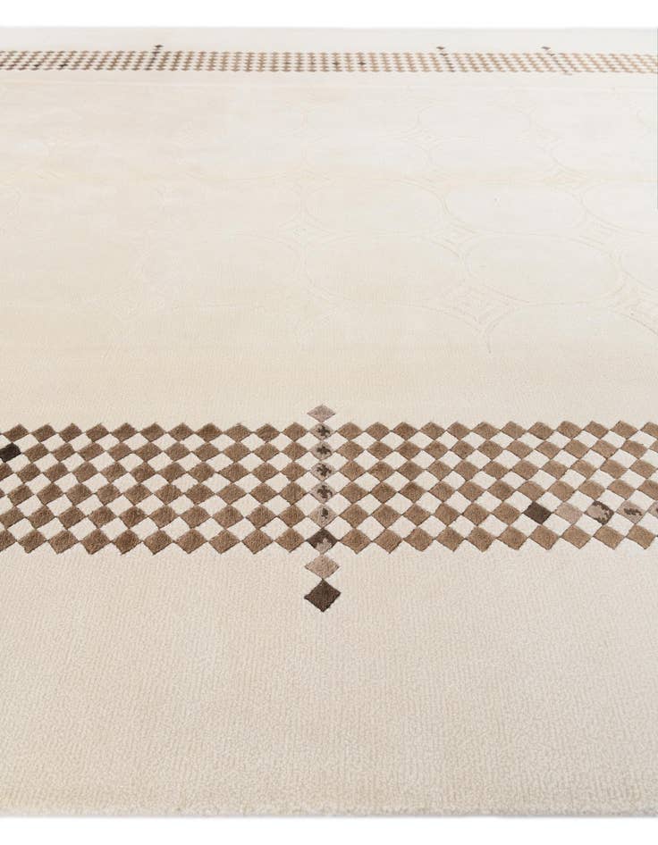 Detail image of  7' 10 x 9' 10  Hand Knotted Darya Wool Rug