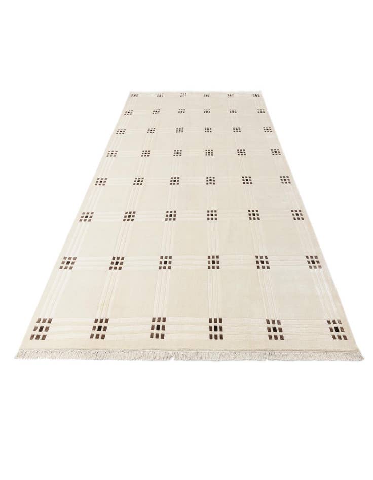 Detail image of  8' 1 x 11' 2  Hand Knotted Darya Wool Rug