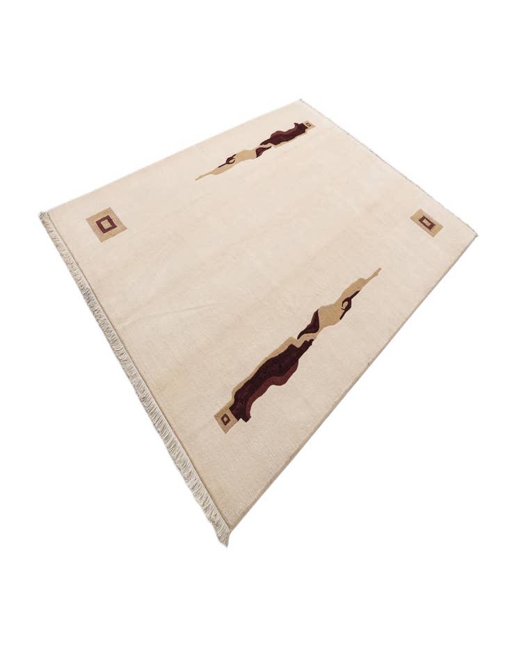 Detail image of  6' 11 x 9' 7  Hand Knotted Darya Wool Rug