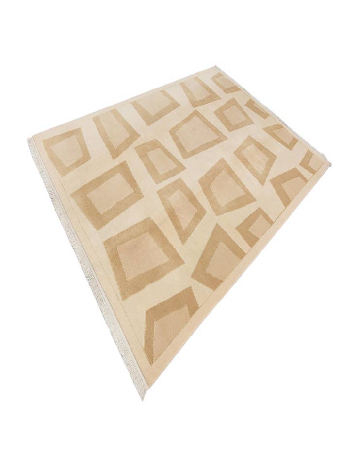 Detail image of  6' 8 x 9' 11  Hand Knotted Darya Wool Rug