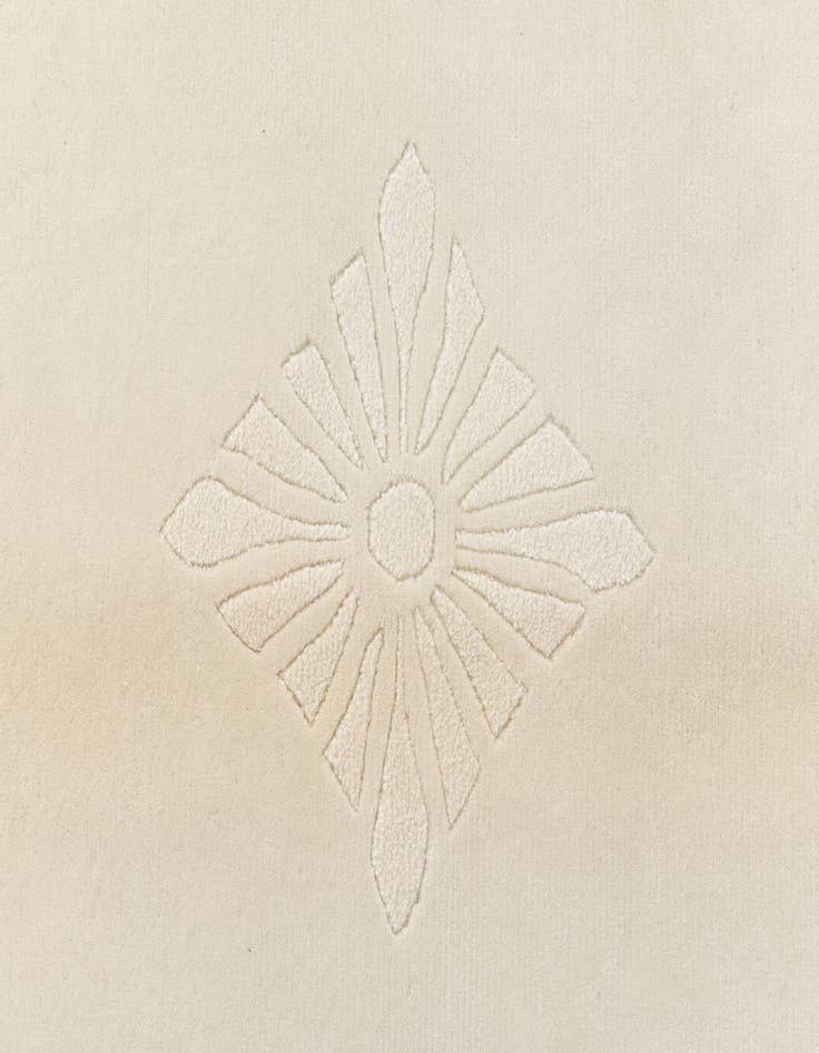 Detail image of  6' 8 x 10'  Hand Knotted Darya Wool Rug