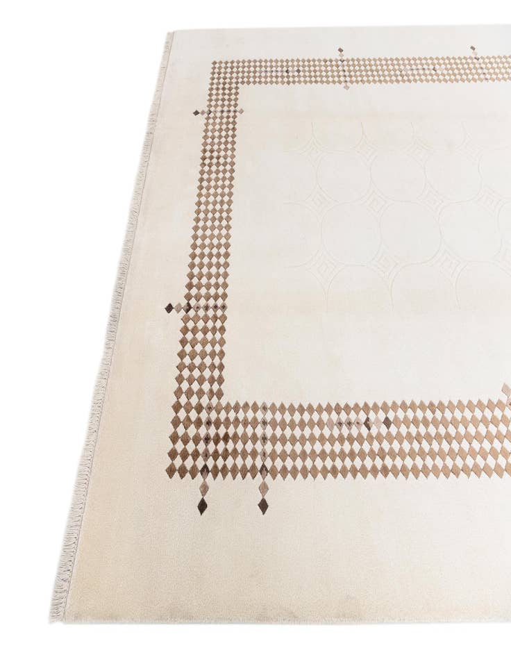 Detail image of  6' 10 x 10' 2  Hand Knotted Darya Wool Rug