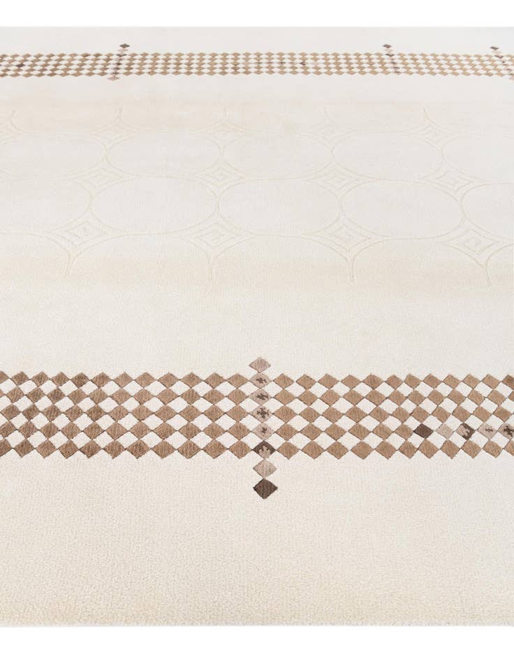 Detail image of  6' 10 x 10' 2  Hand Knotted Darya Wool Rug