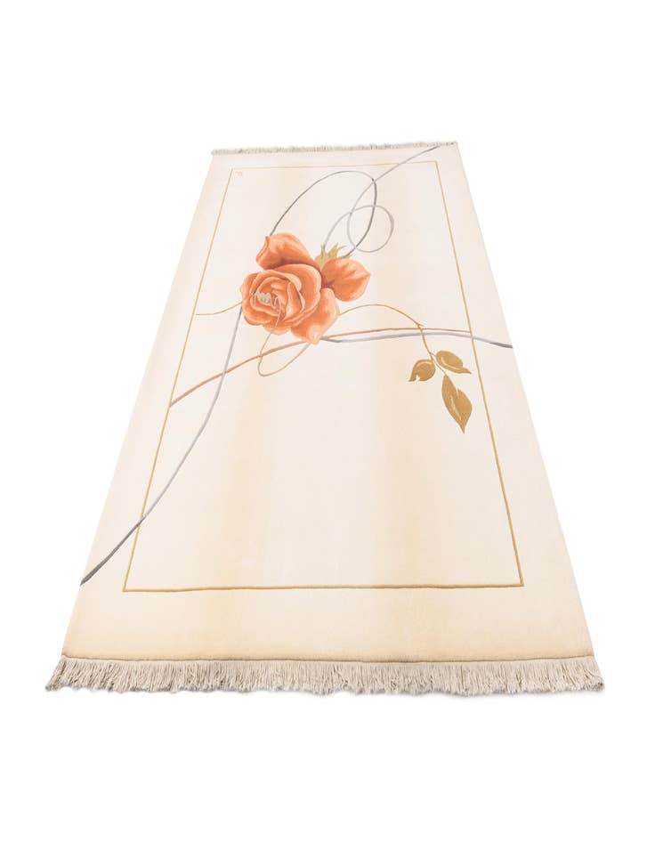 Detail image of  6' 8 x 10'  Hand Knotted Darya Wool Rug