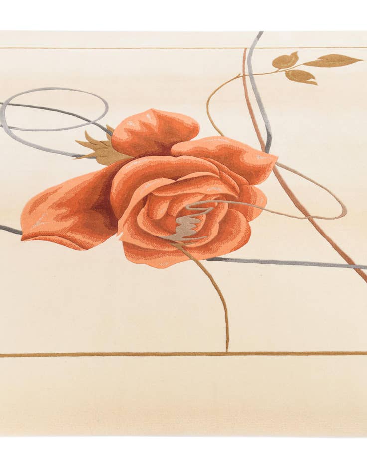 Detail image of  6' 8 x 10'  Hand Knotted Darya Wool Rug