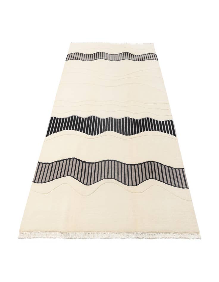 Detail image of  6' 7 x 9' 5  Hand Knotted Darya Wool Rug