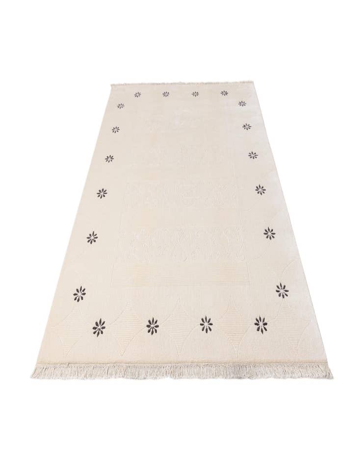 Detail image of  5' 7 x 8'  Hand Knotted Darya Wool Rug