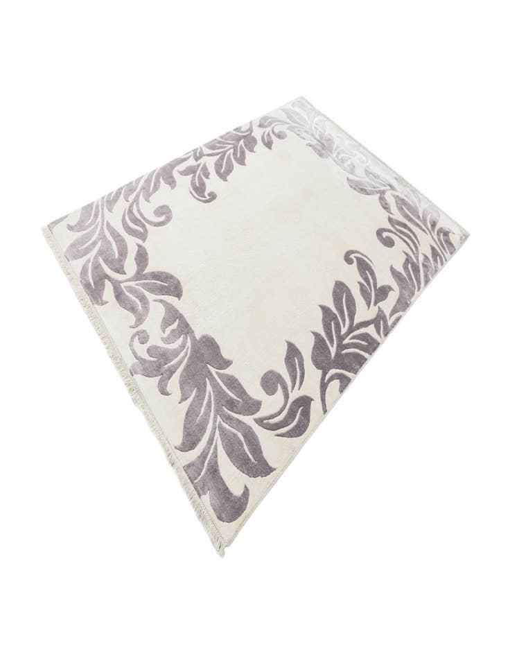 Detail image of  5' 9 x 8'  Hand Knotted Darya Wool Rug