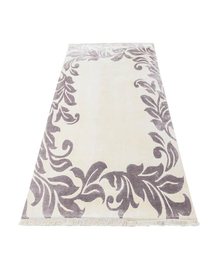 Detail image of  5' 9 x 8'  Hand Knotted Darya Wool Rug