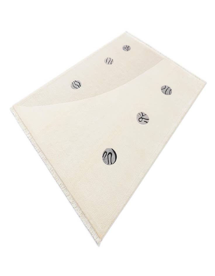 Detail image of  5' 6 x 7' 10  Hand Knotted Darya Wool Rug