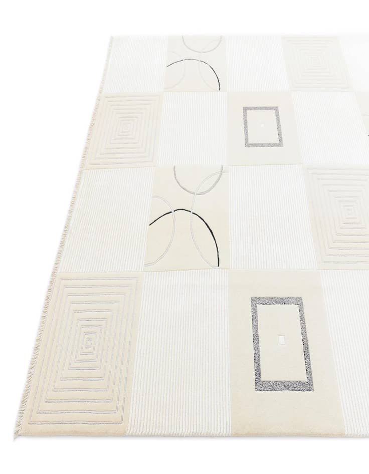 Detail image of  6' 7 x 9' 10  Hand Knotted Darya Rug