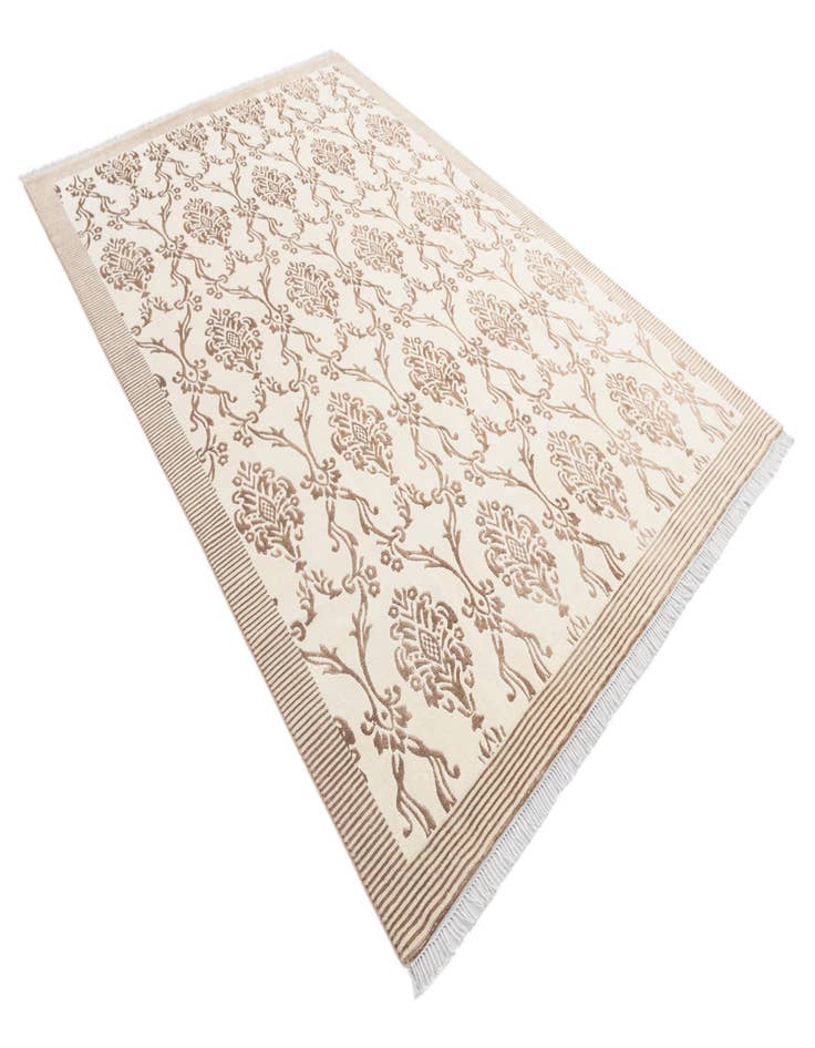 Detail image of  6' 8 x 10'  Hand Knotted Darya Wool Rug