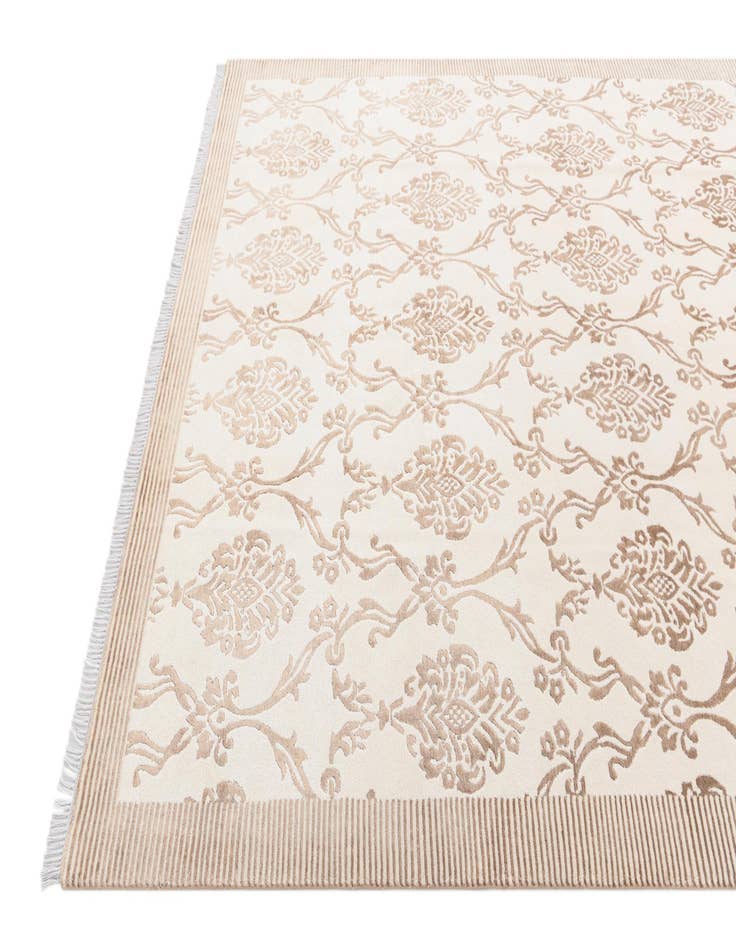 Detail image of  6' 8 x 10'  Hand Knotted Darya Wool Rug