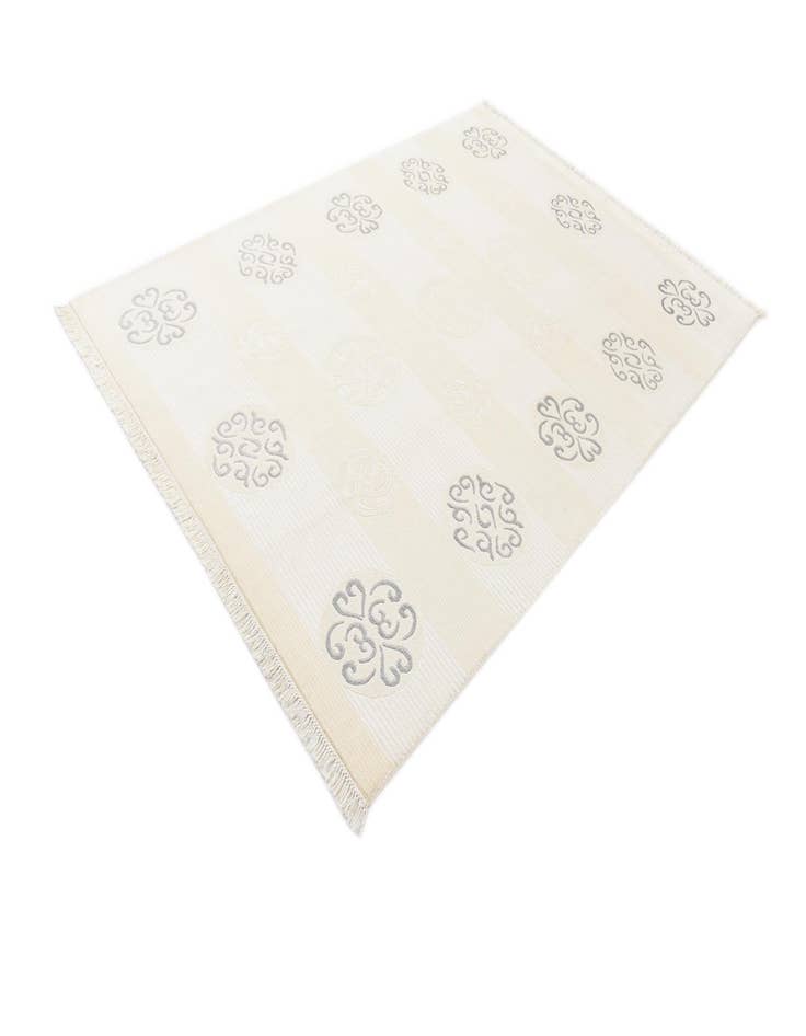 Detail image of  5' 7 x 8'  Hand Knotted Darya Rug