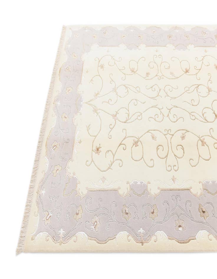 Detail image of  5' 10 x 7' 10  Hand Knotted Darya Rug