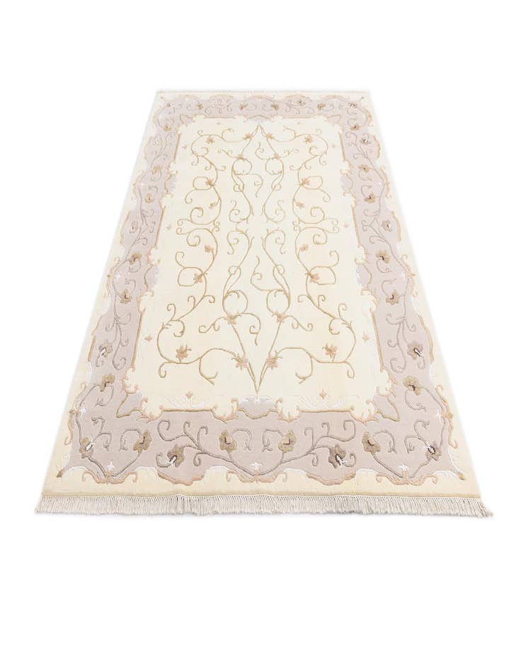 Detail image of  5' 8 x 8'  Hand Knotted Darya Rug