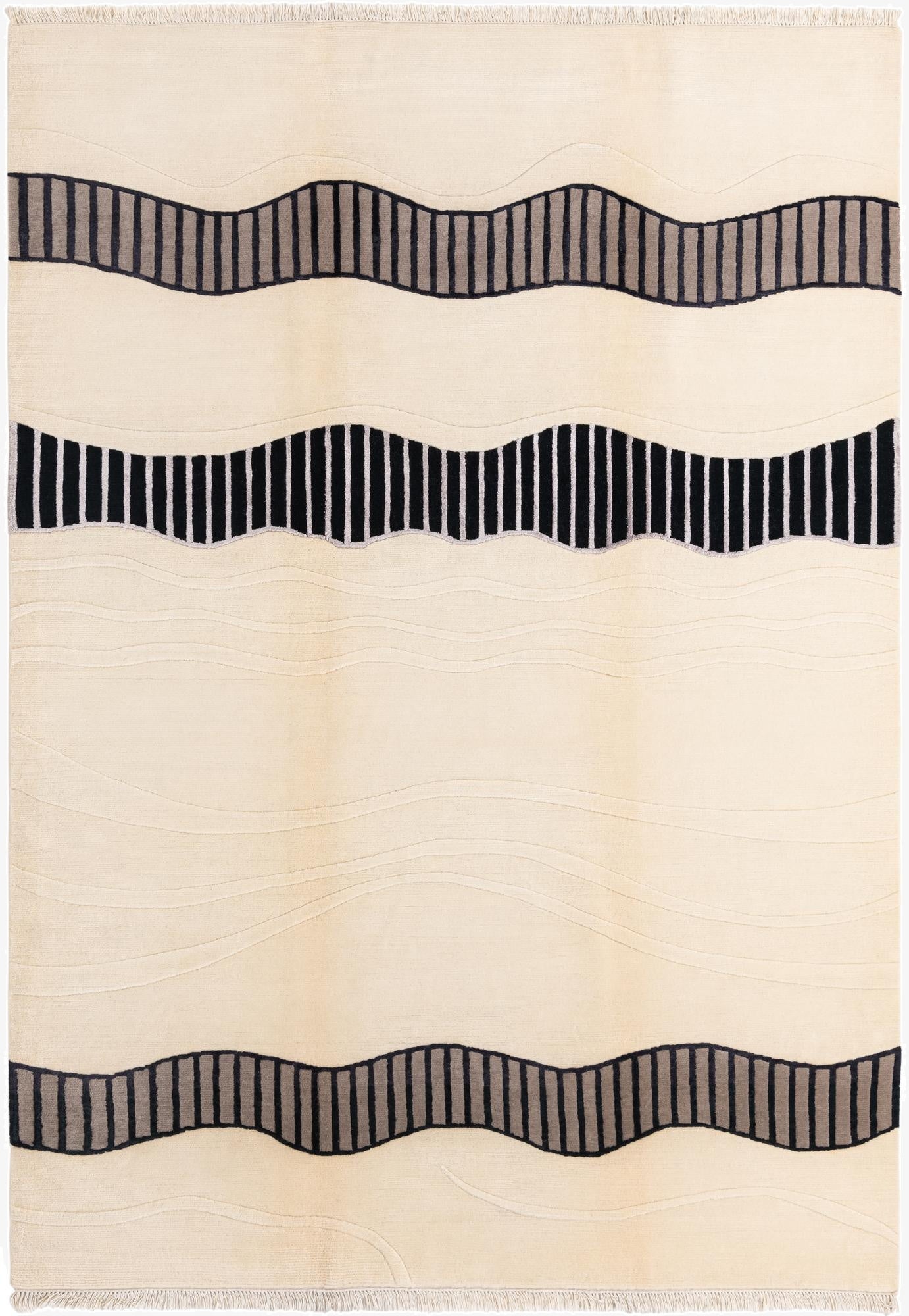  6' 7 x 9' 5  Hand Knotted Darya Wool Rug