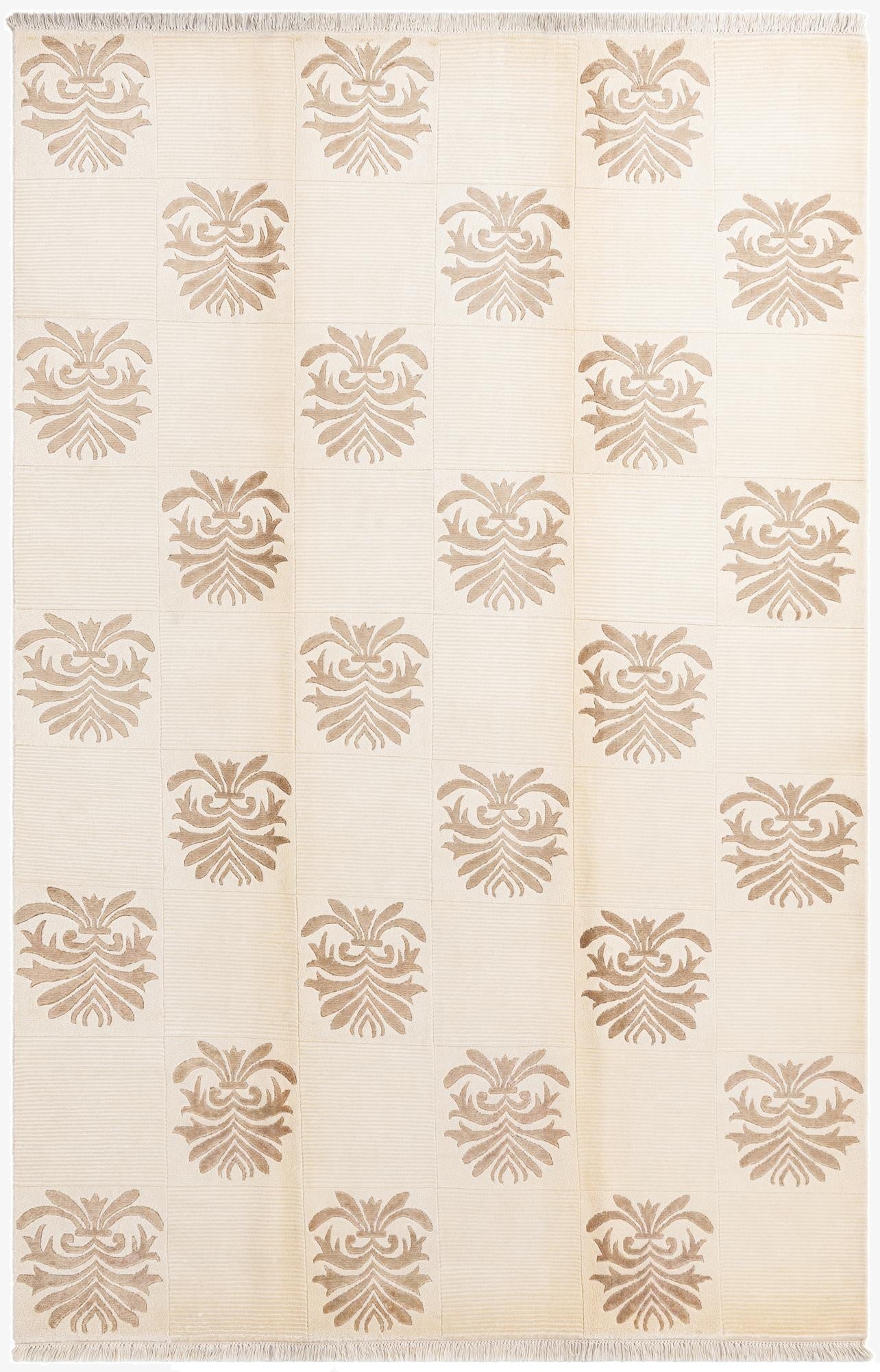  6' 7 x 9' 11  Hand Knotted Darya Wool Rug