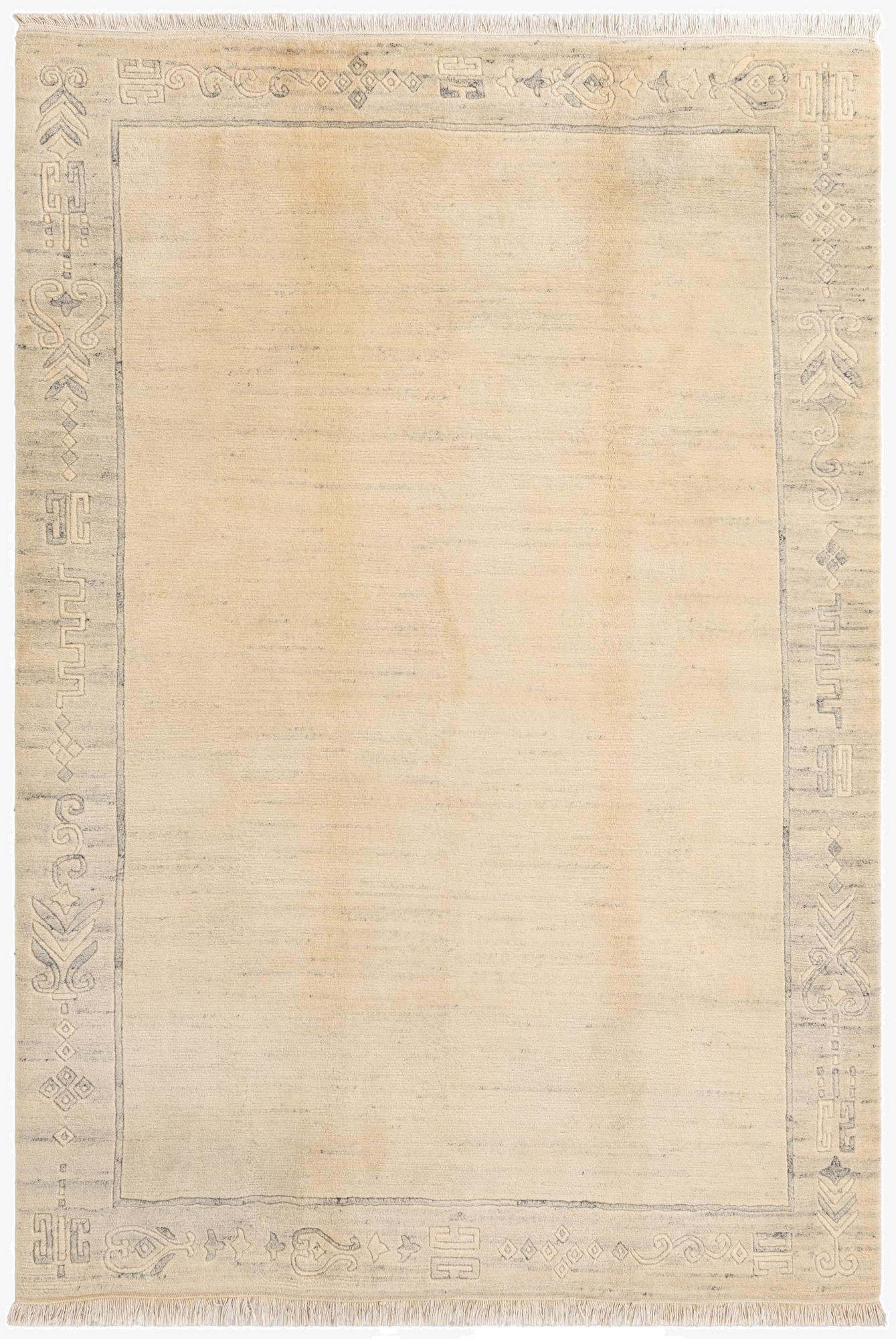  6' 7 x 9' 7  Hand Knotted Darya Wool Rug